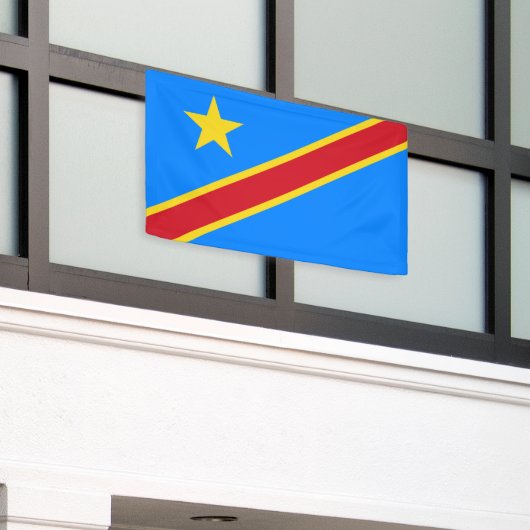 Flag Kongo Kinshasa Banner (Äußeres Gebäude)