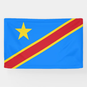 Flag Kongo Kinshasa Banner