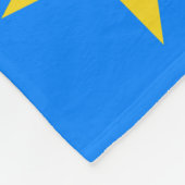 Flag Kongo Kinshasa Fleecedecke (Ecke)