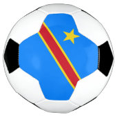 Flag Kongo Kinshasa Fußball (Gedreht)