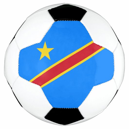 Flag Kongo Kinshasa Fußball (Vorderseite)