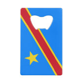 Flag Kongo Kinshasa Geldbeutel Flaschenöffner (Vorderseite)