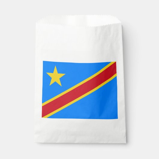 Flag Kongo Kinshasa Geschenktütchen (Vorderseite)