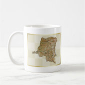 Flag Kongo-Kinshasa + Karte Tasse (Links)