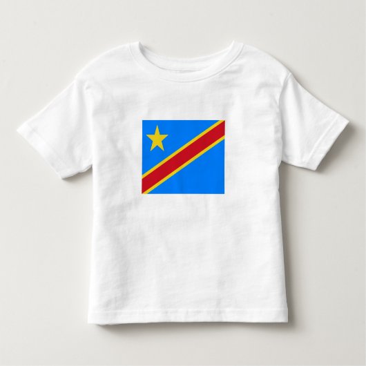 Flag Kongo Kinshasa Kleinkind T-shirt (Vorderseite)