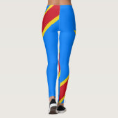 Flag Kongo Kinshasa Leggings (Rückseite)