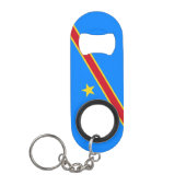 Flag Kongo Kinshasa Mini Flaschenöffner (Vorderseite)