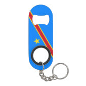 Flag Kongo Kinshasa Mini Flaschenöffner (Rückseite)