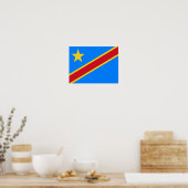 Flag Kongo Kinshasa Poster (Küche)