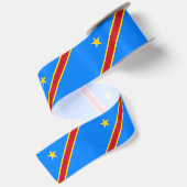 Flag Kongo Kinshasa Satinband (Rückseite)
