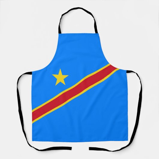 Flag Kongo Kinshasa Schürze (Vorderseite)