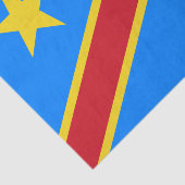 Flag Kongo Kinshasa Seidenpapier (Ausschnitt)