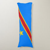 Flag Kongo Kinshasa Seitenschläferkissen (Vorderseite Vertikal)