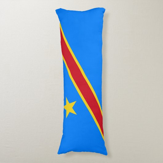 Flag Kongo Kinshasa Seitenschläferkissen (Vorderseite Vertikal)