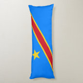 Flag Kongo Kinshasa Seitenschläferkissen (Rückseite (Vertikal))
