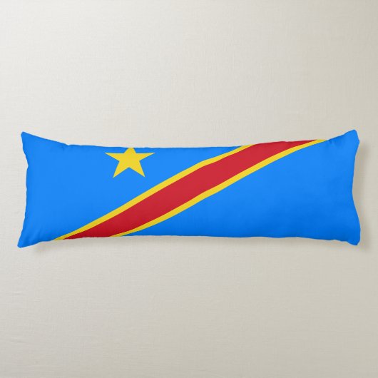 Flag Kongo Kinshasa Seitenschläferkissen (Vorderseite)