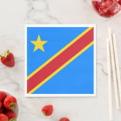 Flag Kongo Kinshasa Serviette (Beispiel)