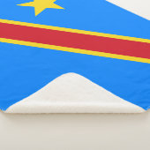 Flag Kongo Kinshasa Sherpadecke (3/4)