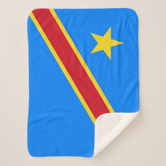 Flag Kongo Kinshasa Sherpadecke (Vorderseite)