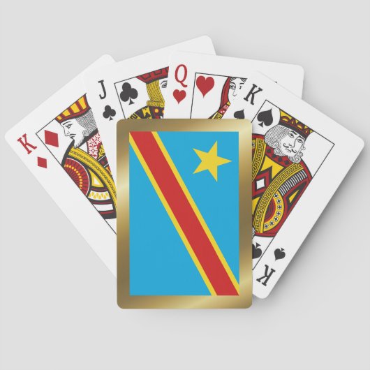 Flag Kongo-Kinshasa Spielkarten (Rückseite)