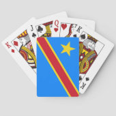 Flag Kongo Kinshasa Spielkarten (Rückseite)