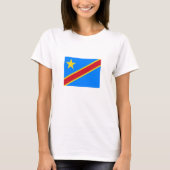 Flag Kongo Kinshasa T-Shirt (Vorderseite)