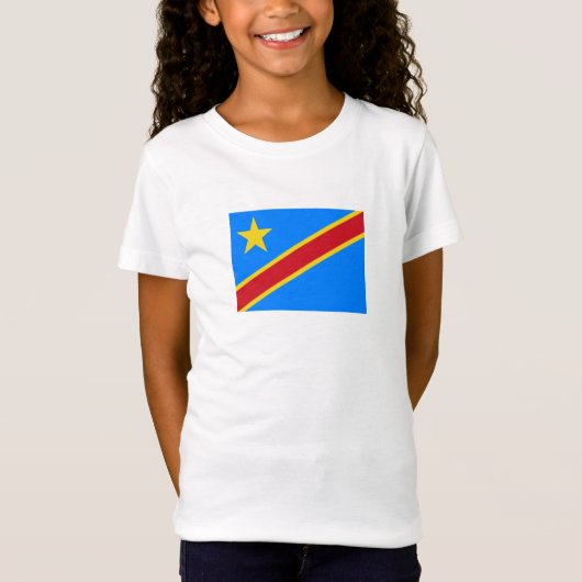 Flag Kongo Kinshasa T-Shirt (Vorderseite)