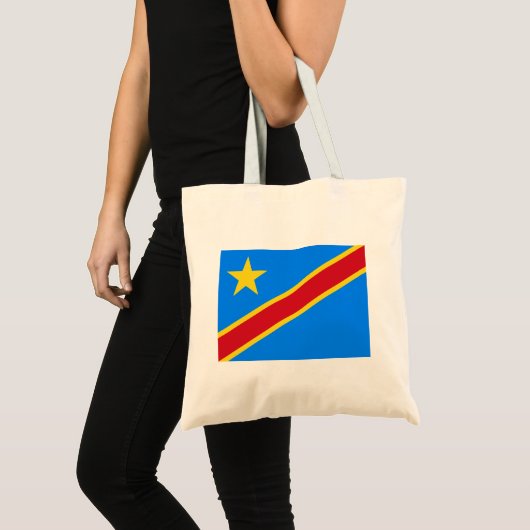 Flag Kongo Kinshasa Tragetasche (Vorderseite (Produkt))