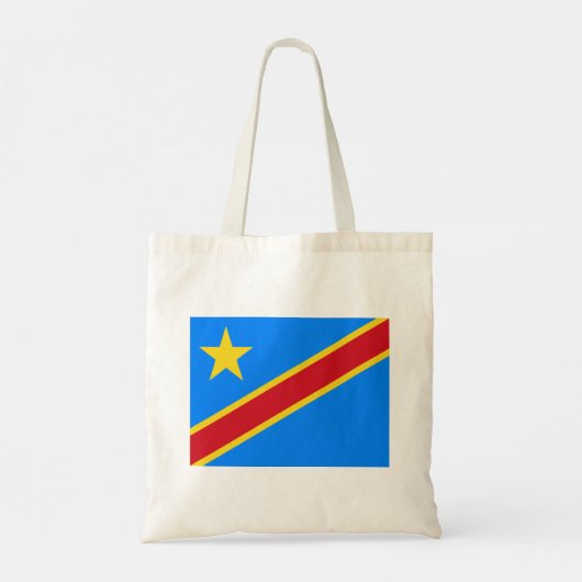 Flag Kongo Kinshasa Tragetasche (Rückseite)