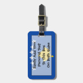 Flag Kosovo Easy ID Personal Gepäckanhänger (Vorderseite vertikal)