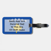 Flag Kosovo Easy ID Personal Gepäckanhänger (Rückseite horizontal)