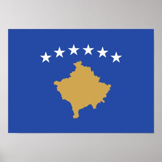 Flag Kosovo-Poster Poster (Vorne)