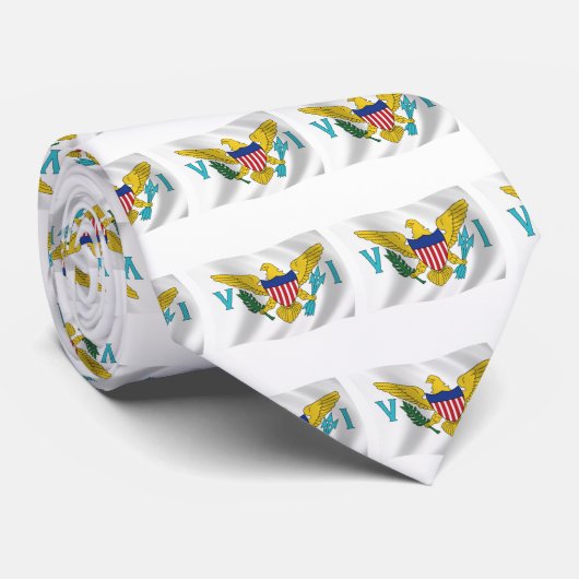 Flag-Krawatte der US-Jungfrau Krawatte (Gerollt)
