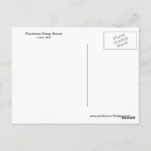 Flag & Lady Liberty Postkarte (Rückseite)