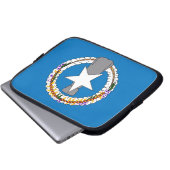 Flag Laptop Sleeve auf den Nördlichen Marianen (Vorne Knopf)