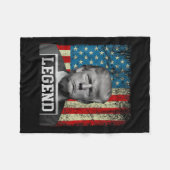 Flag Legend Trump Tasse Shot 2024 Präsident Wonen  Fleecedecke (Vorderseite (Horizontal))