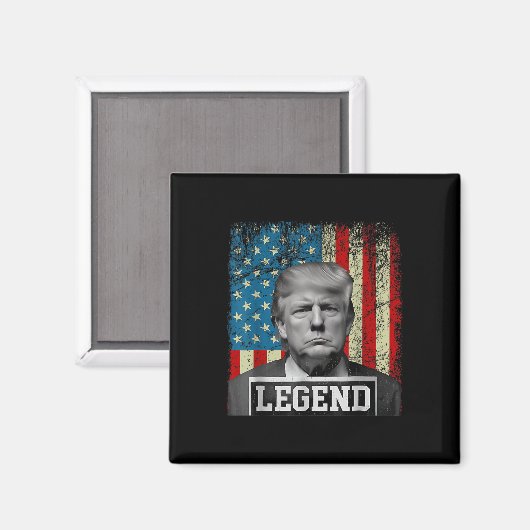 Flag Legend Trump Tasse Shot 2024 Präsident Wonen Magnet (Vorderseite/Rückseite)