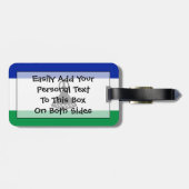 Flag Lesotho Easy ID Personal Gepäckanhänger (Rückseite horizontal)