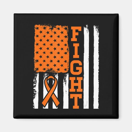 Flag Leukämie Krebsgeschenk für Leukämie Magnet (Vorne)