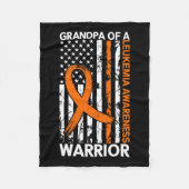 Flag Leukemia Awareness Month US American for Gran Fleecedecke (Vorderseite)