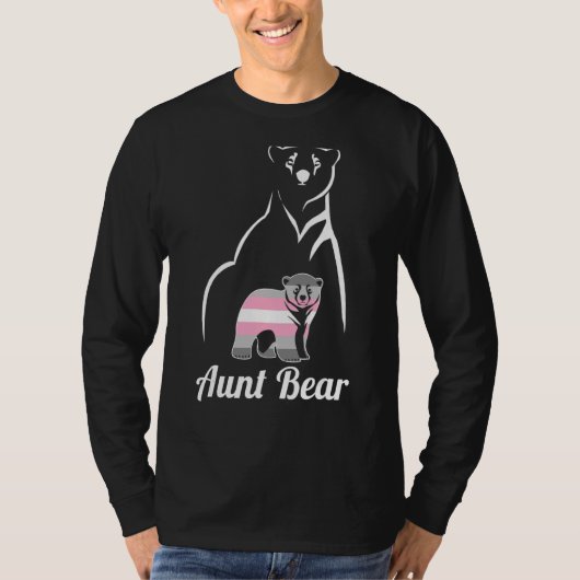 Flag "Lgbt Demigirl Tante Bear Demigender Prilag" T-Shirt (Vorderseite)