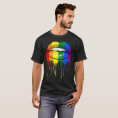 Flag "LGBT Pride Month Gay Lesbian Pride Lips" T-Shirt (Vorne ganz)
