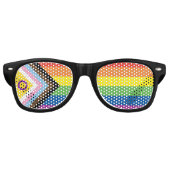 Flag "LGBTQ Intersex Inclusive Progress Pride" Partybrille (Vorderseite)