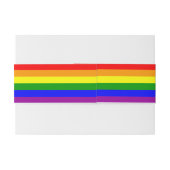 Flag LGBTQIA+ Regenbogenfarben Einladungsbanderole (Rückseitenbeispiel)