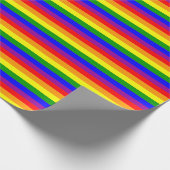 Flag LGBTQIA+ Regenbogenfarben Geschenkpapier (Ecke)