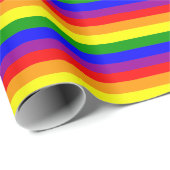 Flag LGBTQIA+ Regenbogenfarben Geschenkpapier (Rolleneckpunkt)