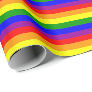 Flag LGBTQIA+ Regenbogenfarben Geschenkpapier