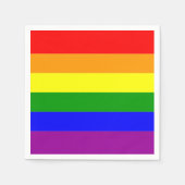 Flag LGBTQIA+ Regenbogenfarben Serviette (Vorderseite)