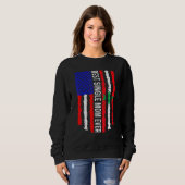 Flag Libanon - Beste Single-Mama je Fahne Sweatshirt (Vorne ganz)