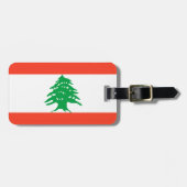 Flag Libanon Easy ID Personal Gepäckanhänger (Vorderseite horizontal)